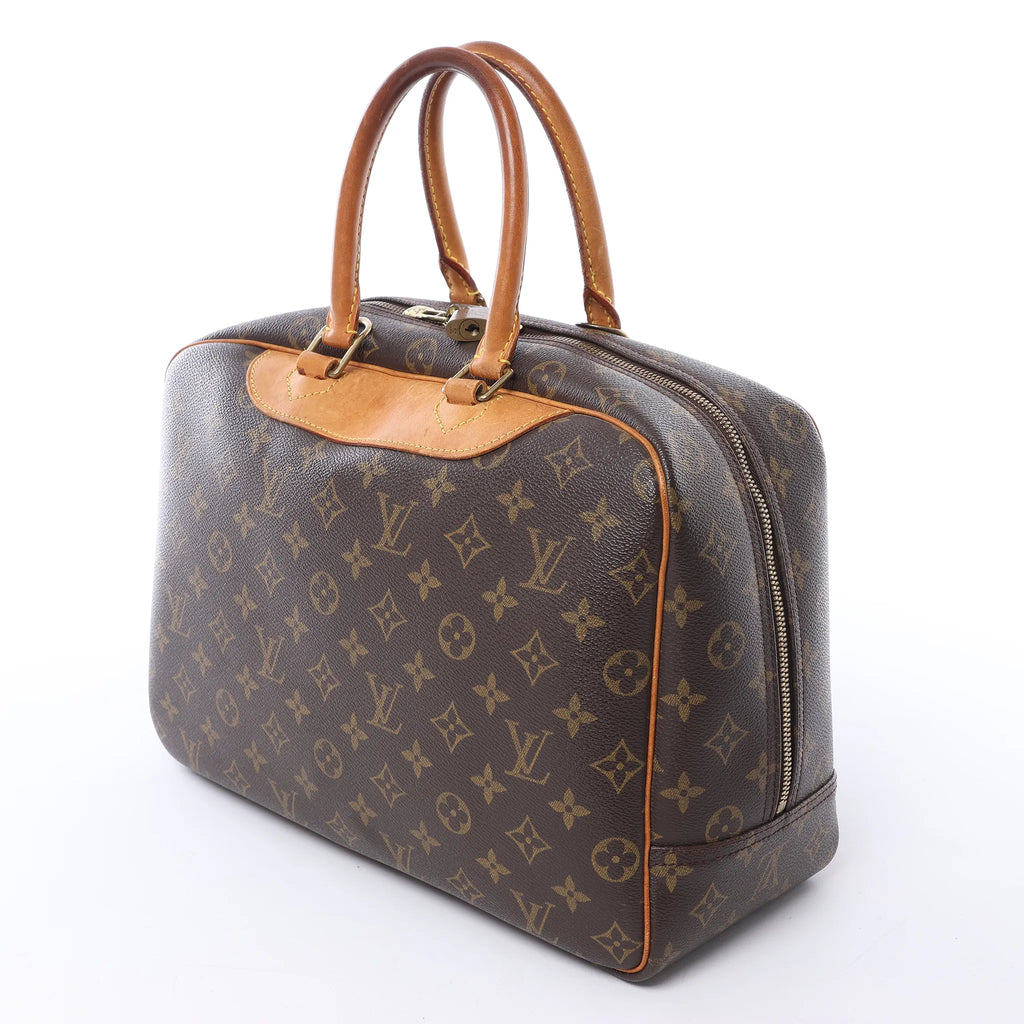 Louis Vuitton Deauville Monogram Canvas Handbag in Brown M47270