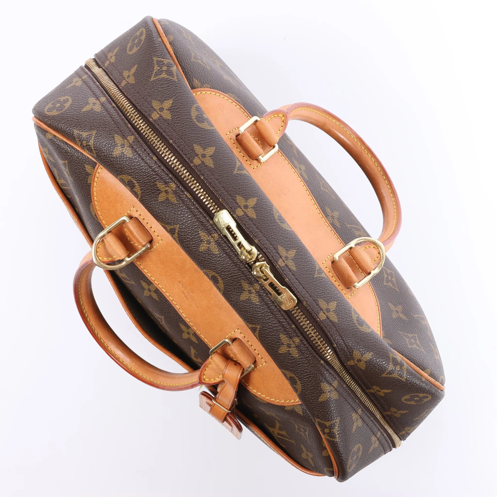 Louis Vuitton Deauville Monogram Canvas Handbag in Brown M47270