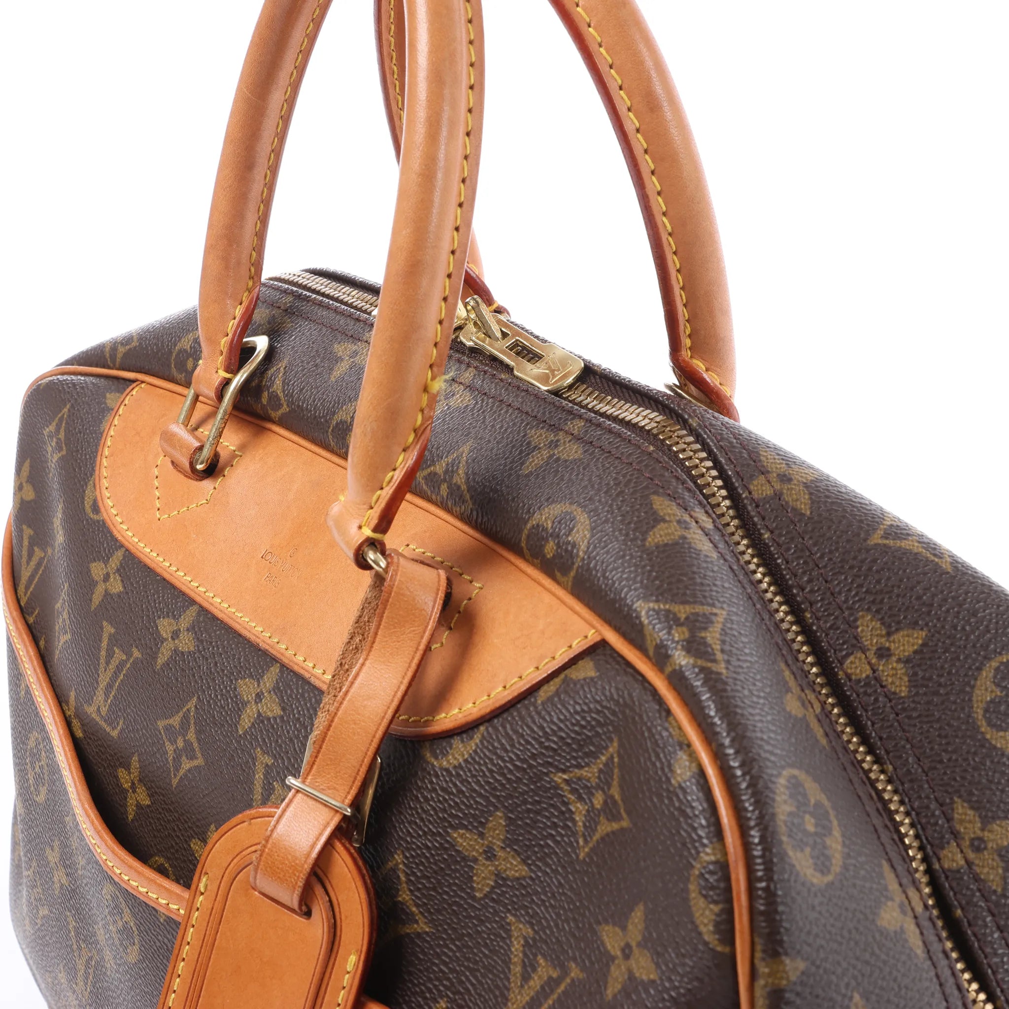 Louis Vuitton Deauville Monogram Canvas Handbag in Brown M47270