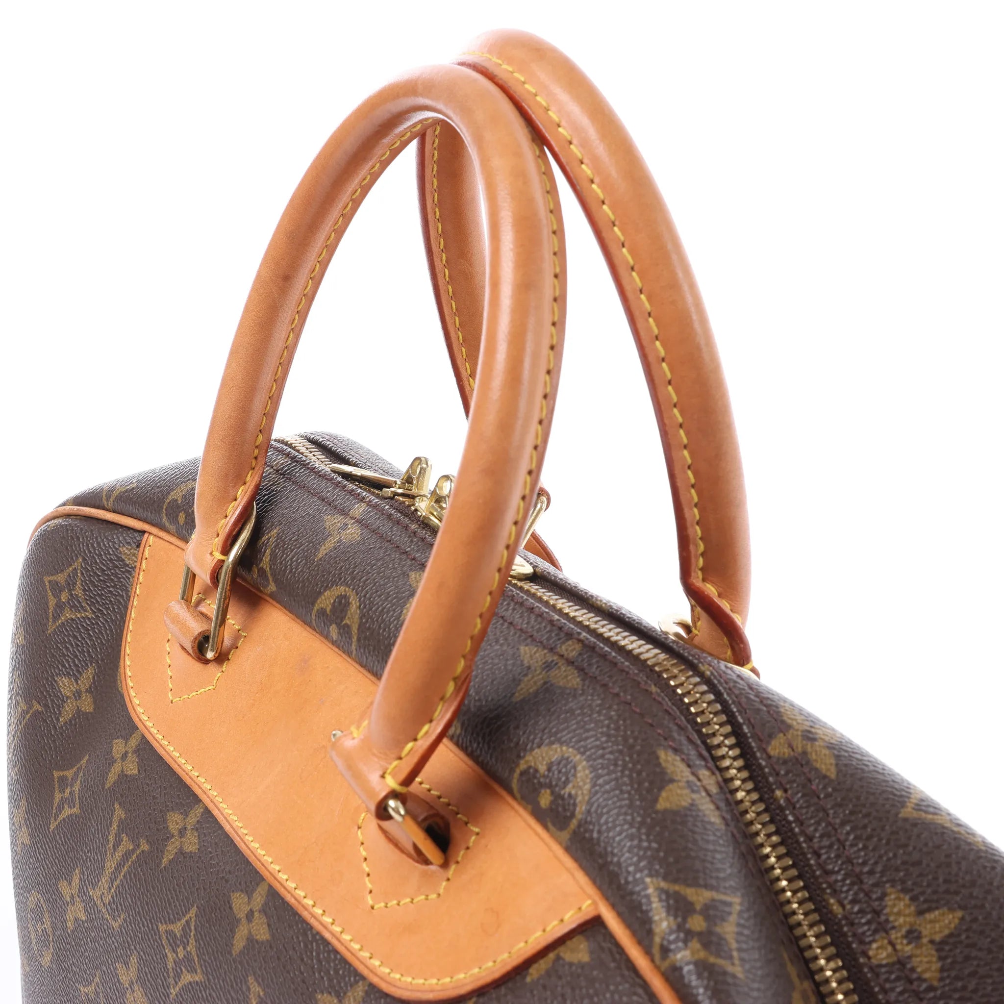 Louis Vuitton Deauville Monogram Canvas Handbag in Brown M47270