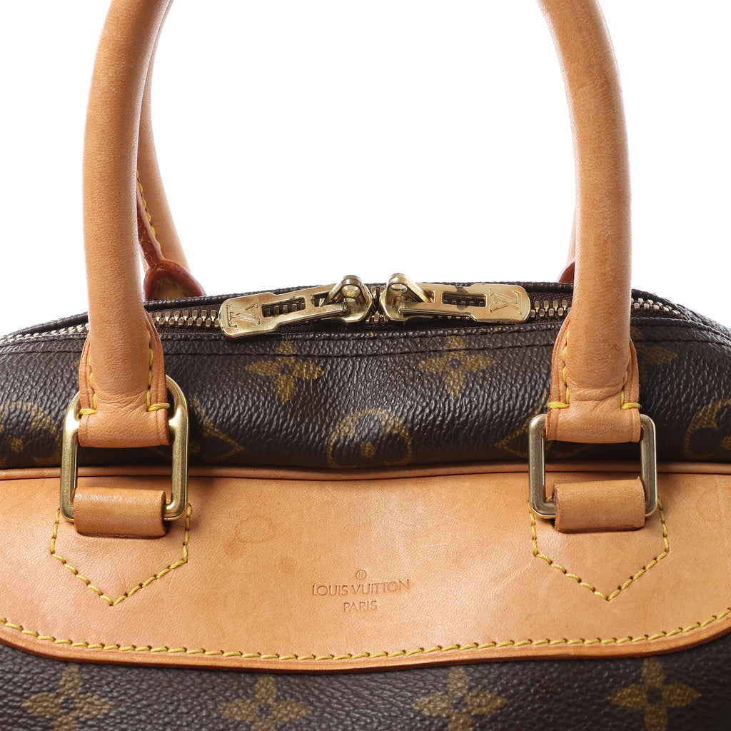 Louis Vuitton Deauville Monogram Canvas Handbag in Brown M47270