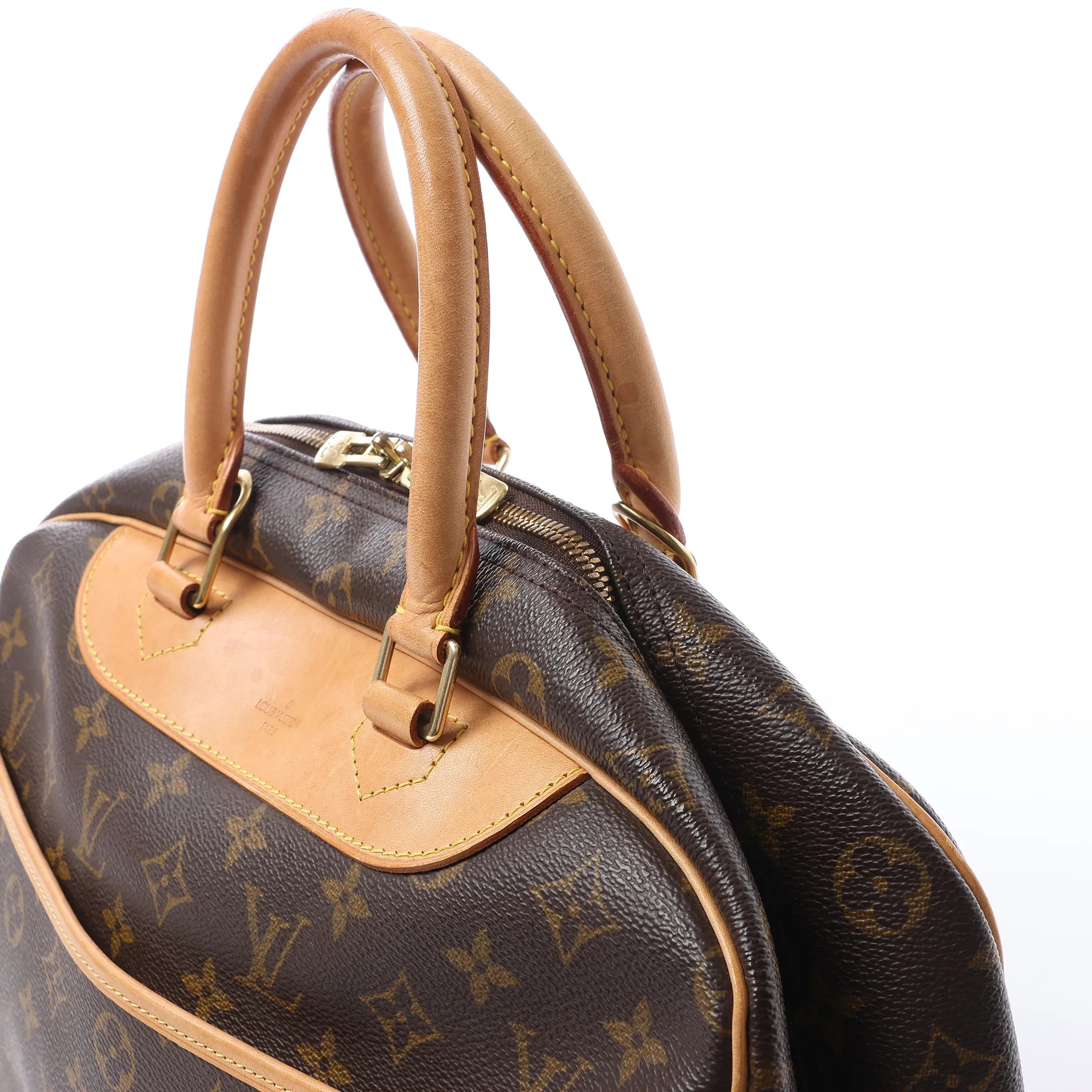 Louis Vuitton Deauville Monogram Canvas Handbag in Brown M47270