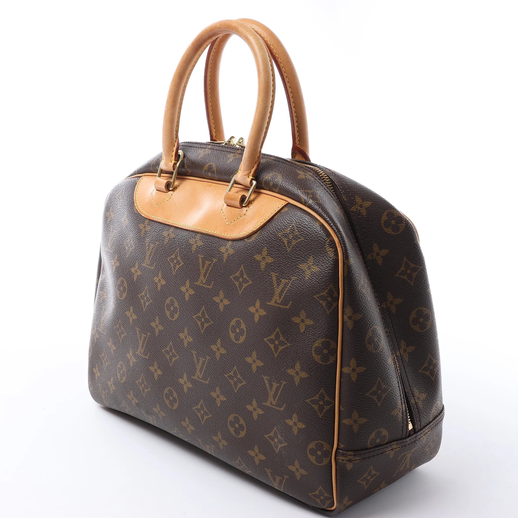 Louis Vuitton Deauville Monogram Canvas Handbag in Brown M47270