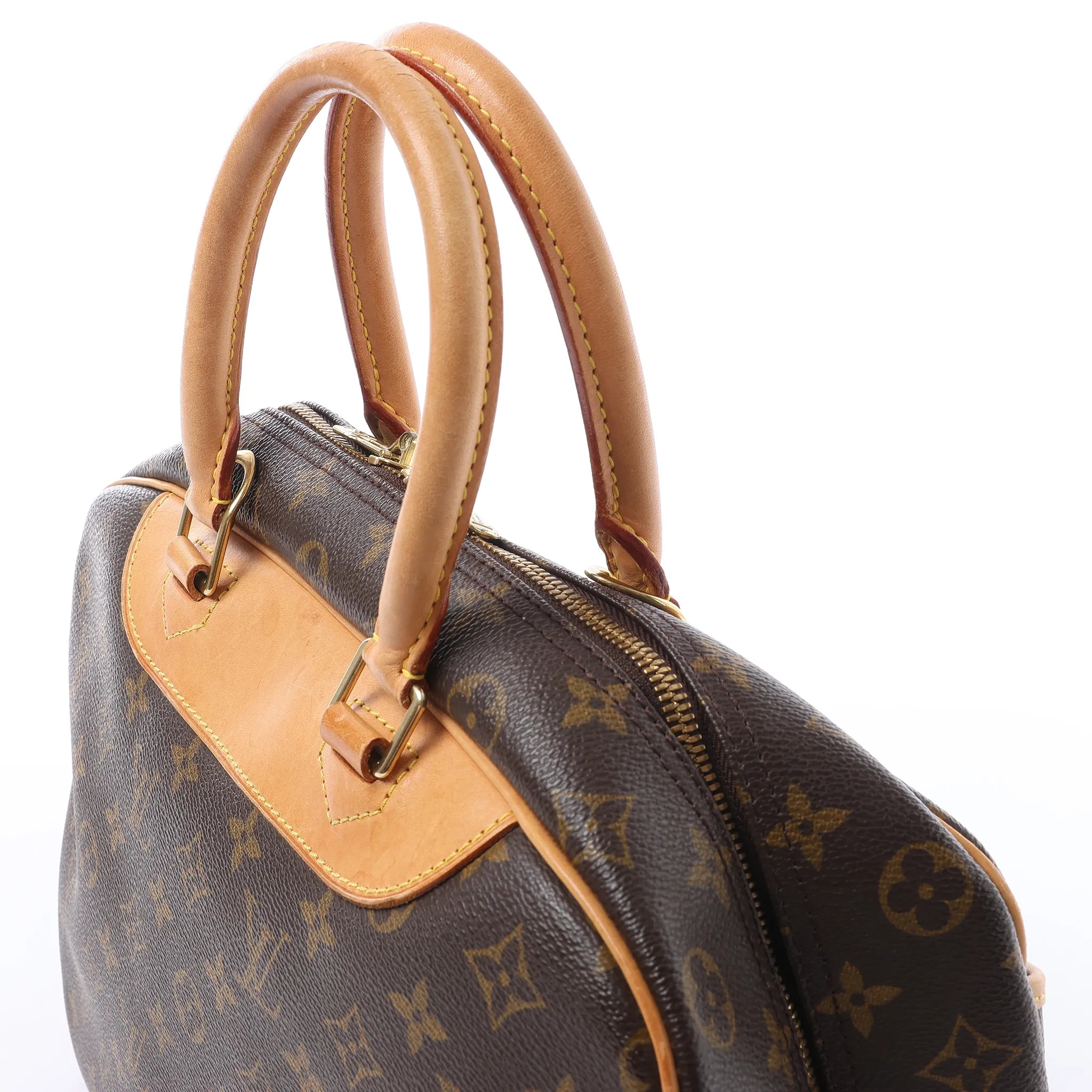 Louis Vuitton Deauville Monogram Canvas Handbag in Brown M47270