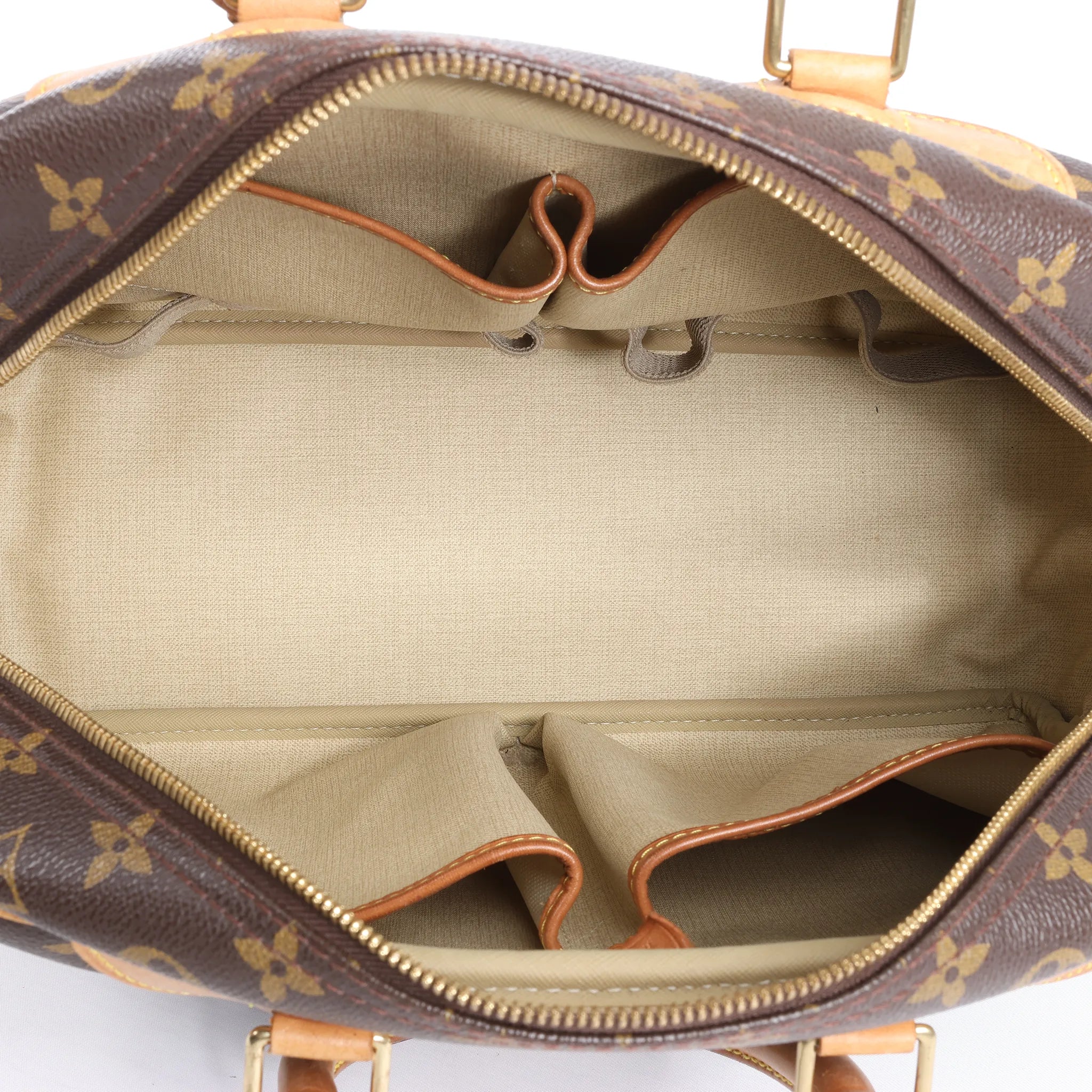 Louis Vuitton Deauville Monogram Canvas Handbag in Brown M47270
