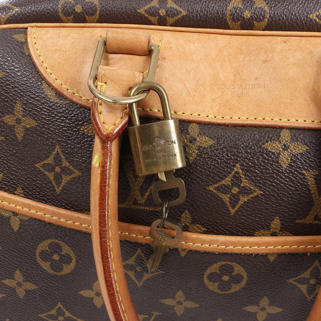 Louis Vuitton Deauville Monogram Canvas Handbag in Brown M47270