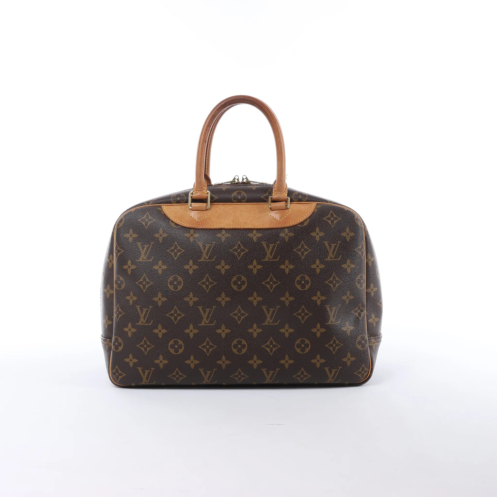 Louis Vuitton Deauville Monogram Canvas Handbag in Brown M47270
