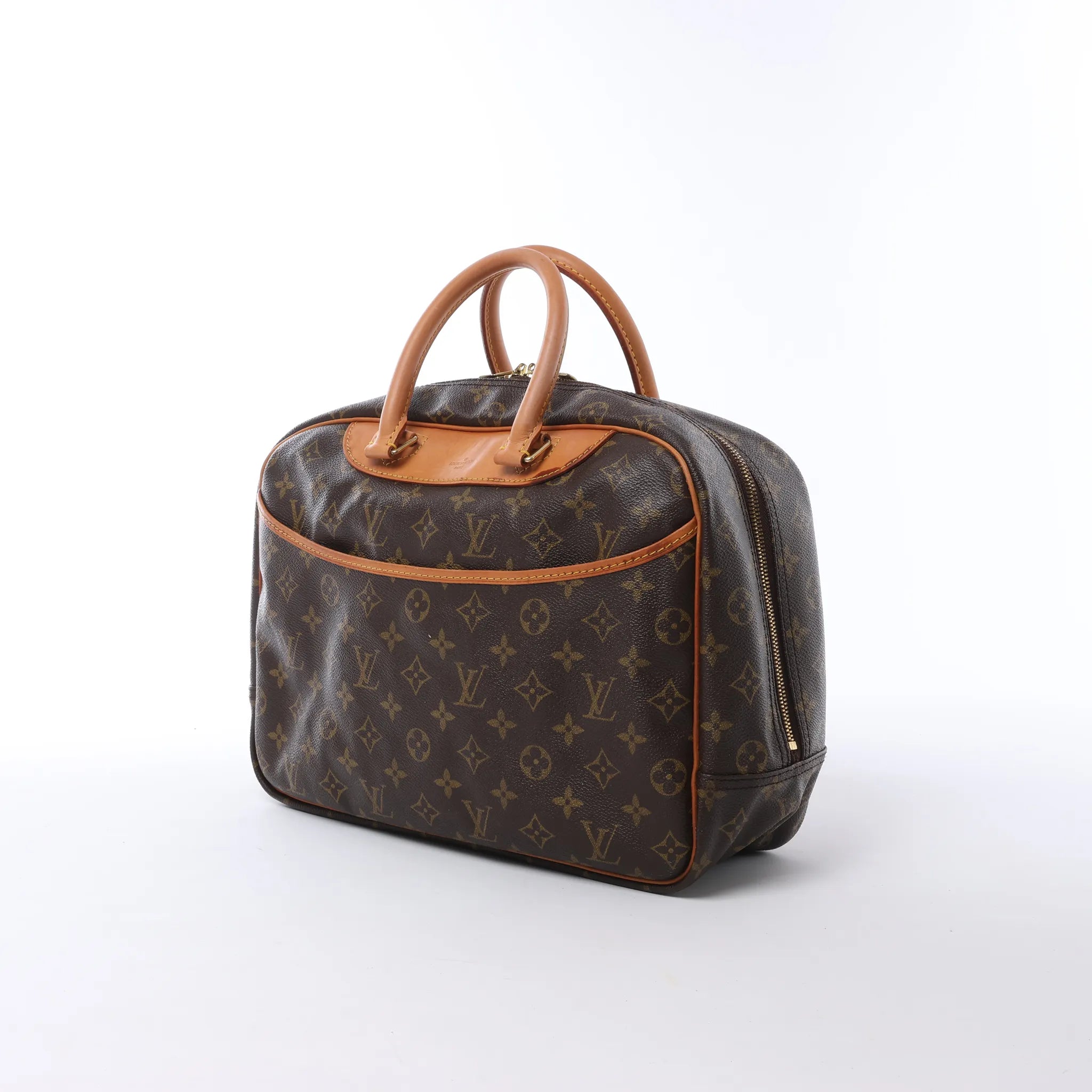 Louis Vuitton Deauville Monogram Canvas Handbag in Brown M47270