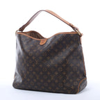 Louis Vuitton Delightful MM Monogram Canvas Shoulder Bag in Brown M40353