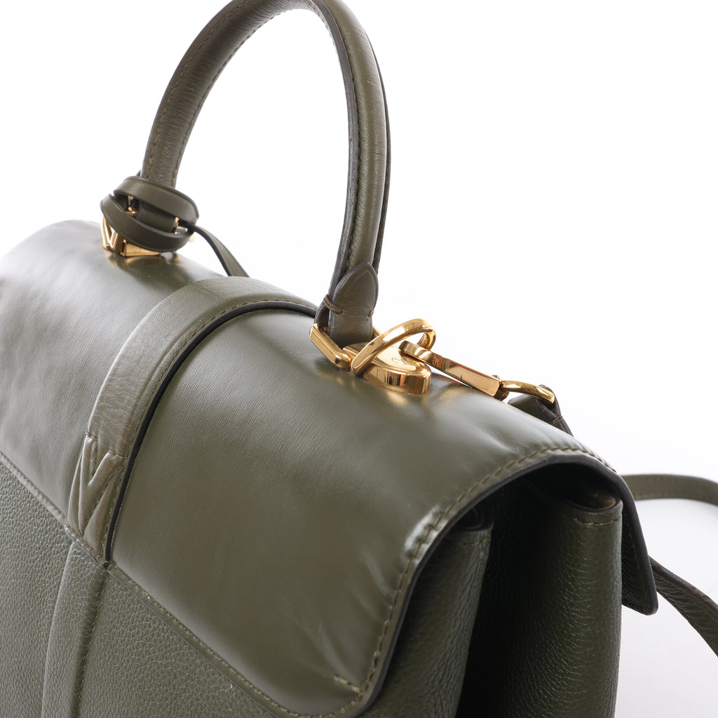 Louis Vuitton Rose des Vents MM Leather 2Way Handbag in Green M53819