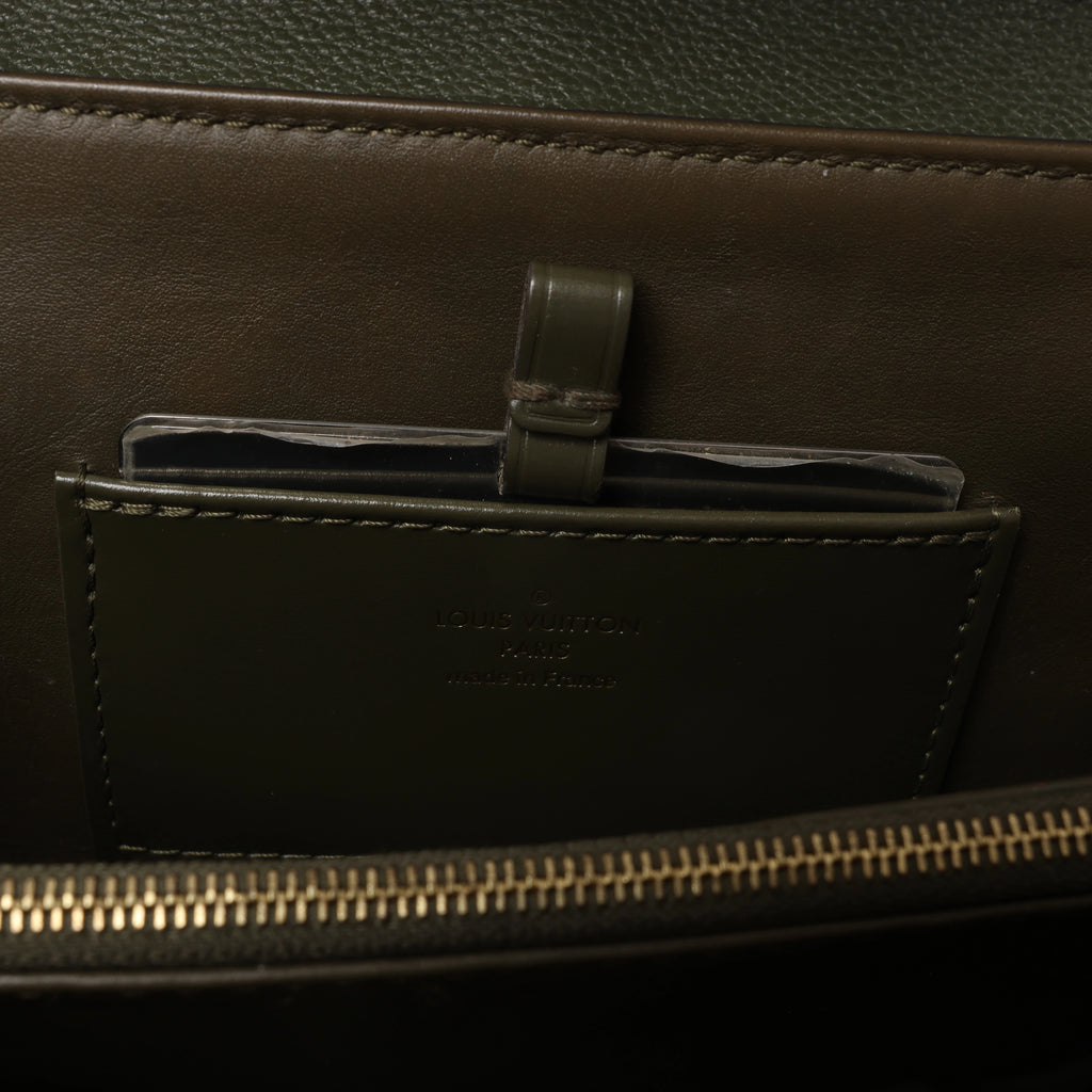 Louis Vuitton Rose des Vents MM Leather 2Way Handbag in Green M53819