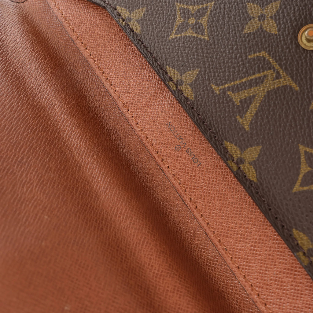 Louis Vuitton Double Lava Monogram Canvas Crossbody Bag in Brown M51815