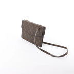 Louis Vuitton Double Lava Monogram Canvas Crossbody Bag in Brown M51815