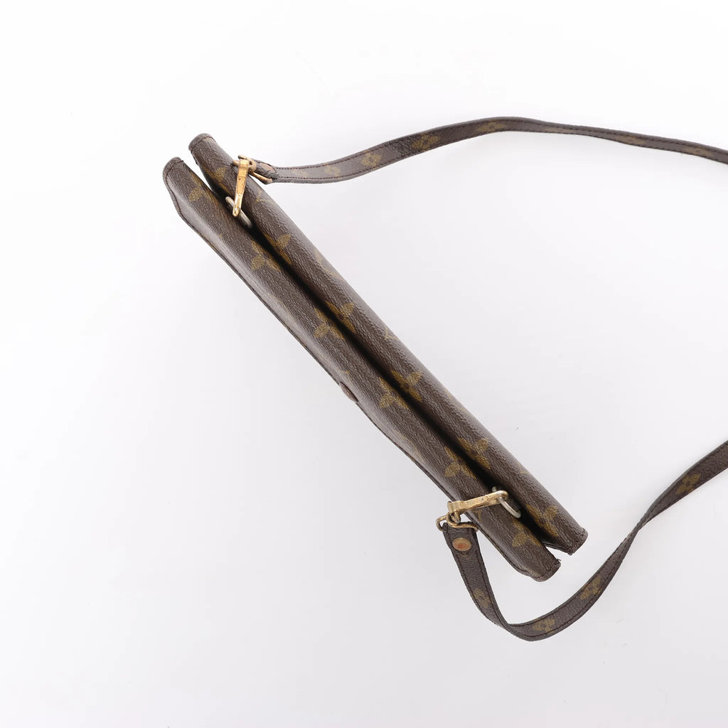 Louis Vuitton Double Lava Monogram Canvas Crossbody Bag in Brown M51815