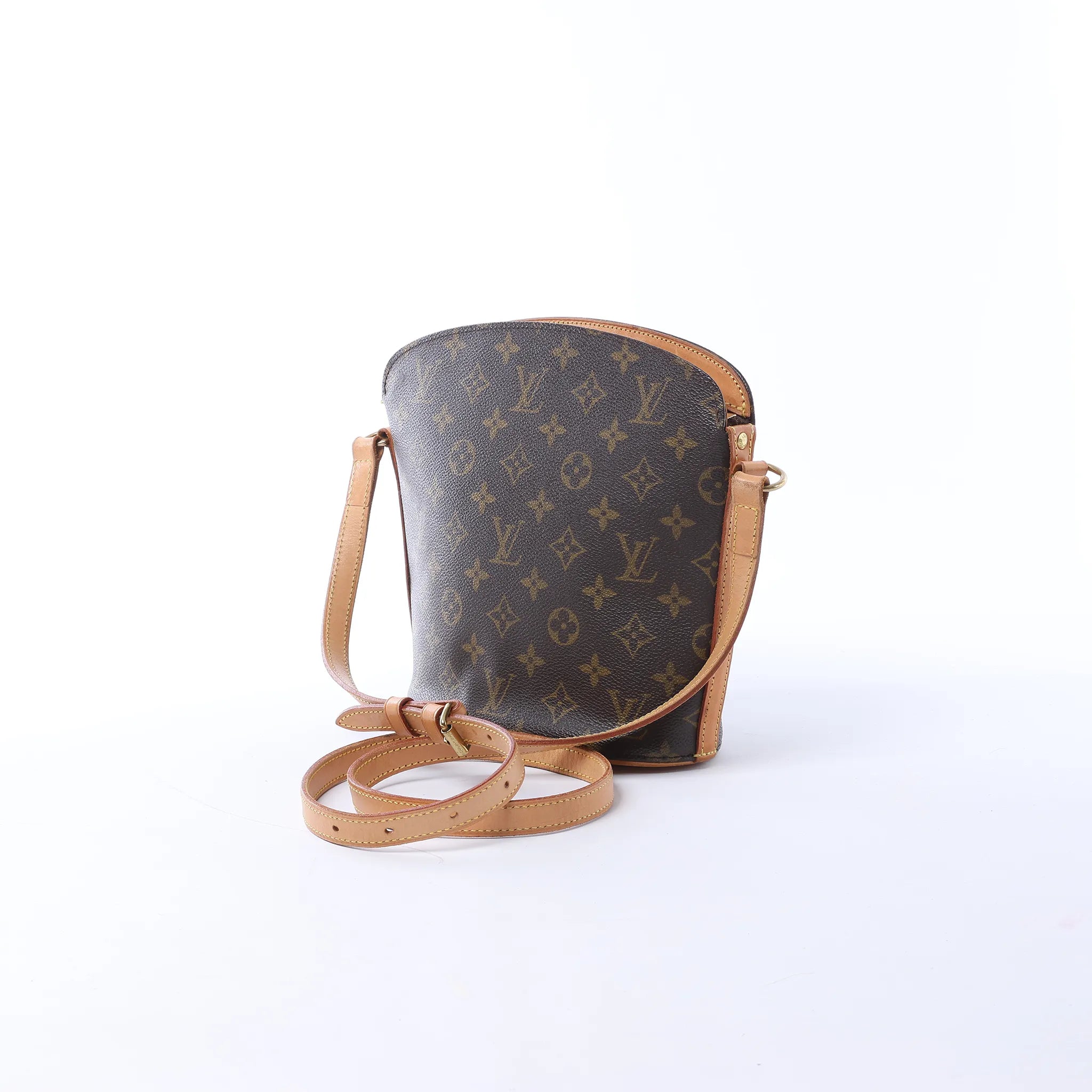Louis Vuitton Drouot Monogram Canvas Crossbody Bag in Brown M51290