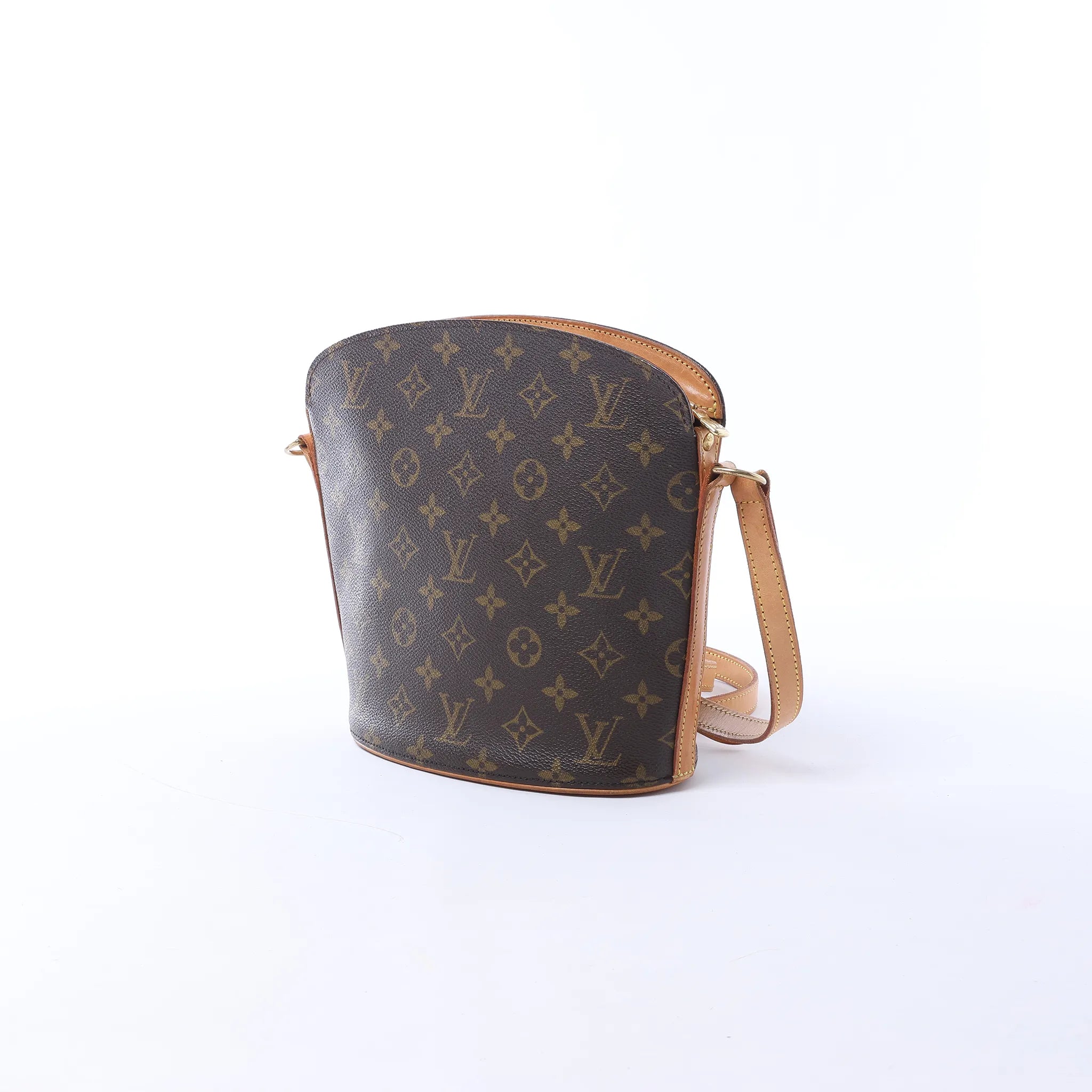 Louis Vuitton Drouot Monogram Canvas Crossbody Bag in Brown M51290