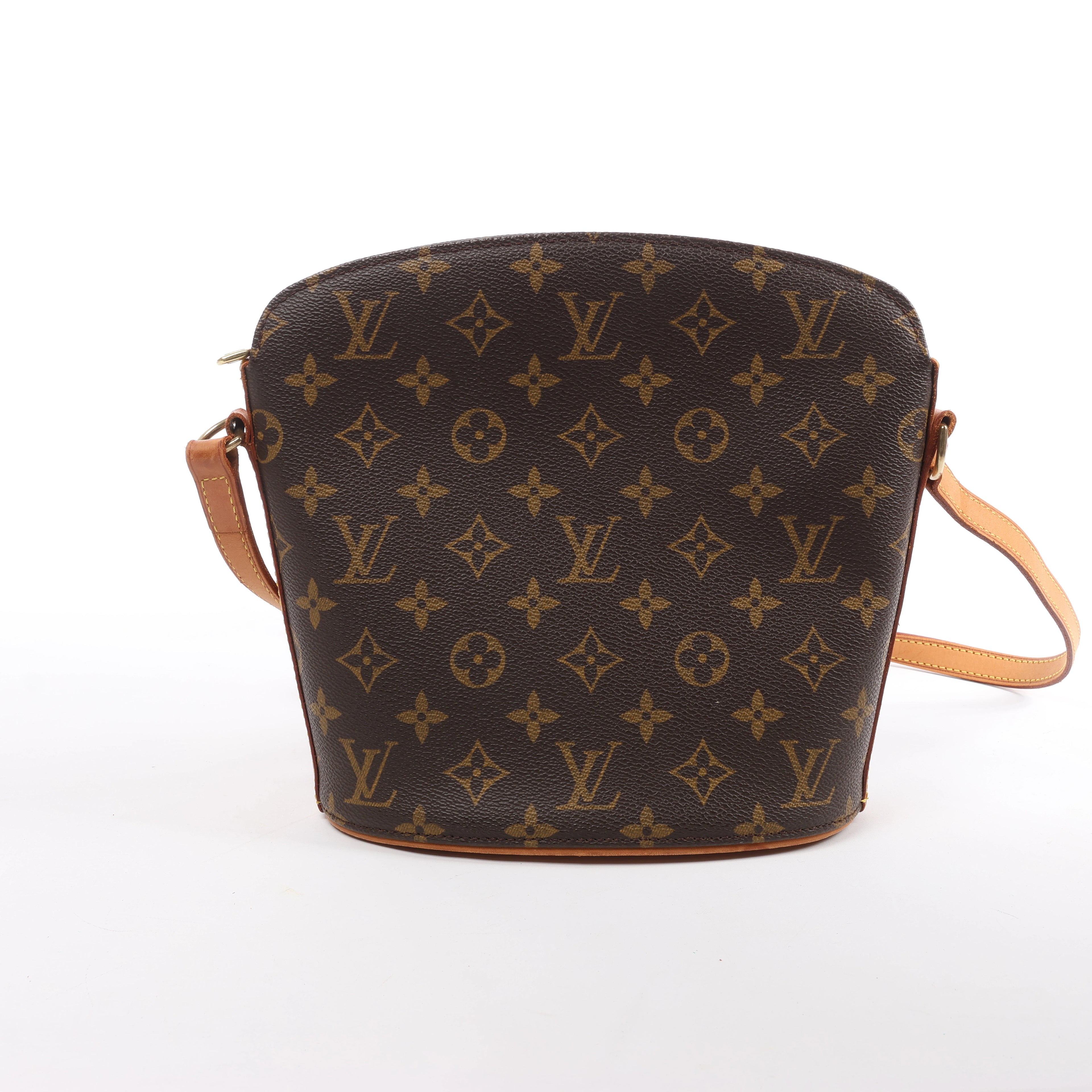 Louis Vuitton Drouot Monogram Canvas Crossbody Bag in Brown M51290