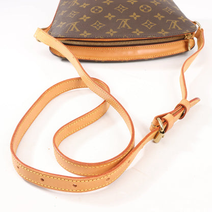 Louis Vuitton Monogram Canvas Drouot Crossbody Bag in Brown M51290