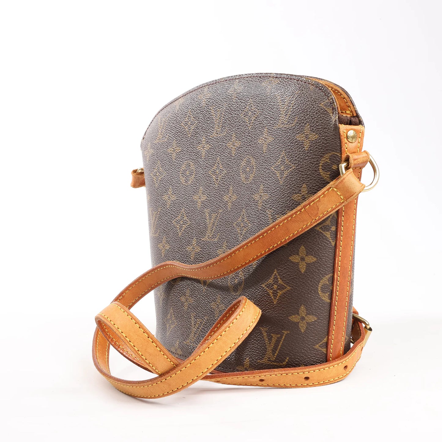 Louis Vuitton Drouot Monogram Canvas Crossbody Bag in Brown M51290