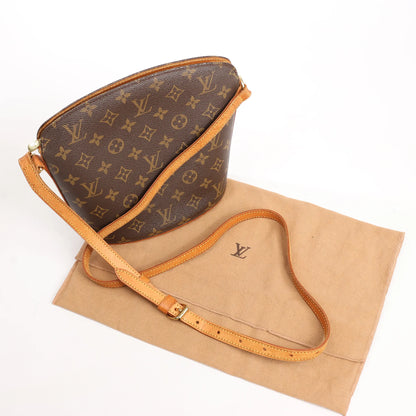 Louis Vuitton Drouot Monogram Canvas Crossbody Bag in Brown M51290