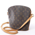 Louis Vuitton Drouot Monogram Canvas Crossbody Bag in Brown M51290