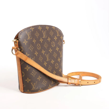 Louis Vuitton Drouot Monogram Canvas Crossbody Bag in Brown M51290