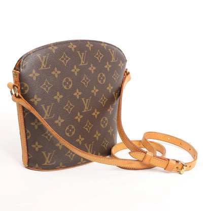 Louis Vuitton Drouot Monogram Canvas Crossbody Bag in Brown M51290
