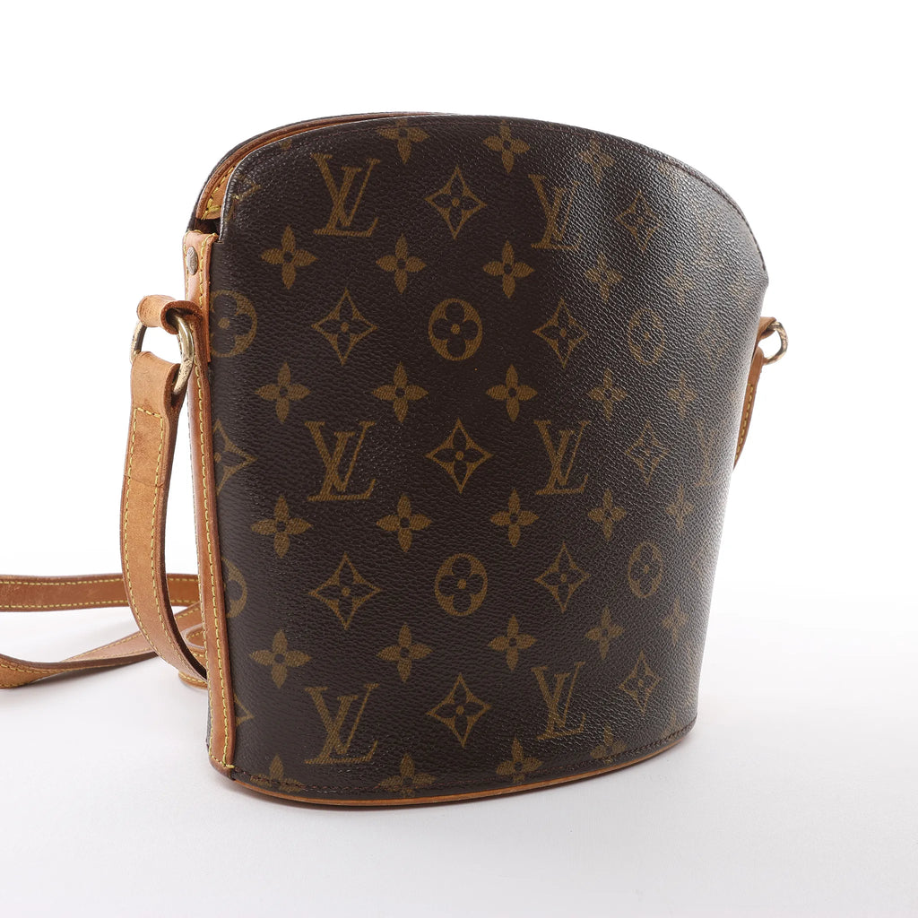 Louis Vuitton Drouot Monogram Canvas Crossbody Bag in Brown M51290