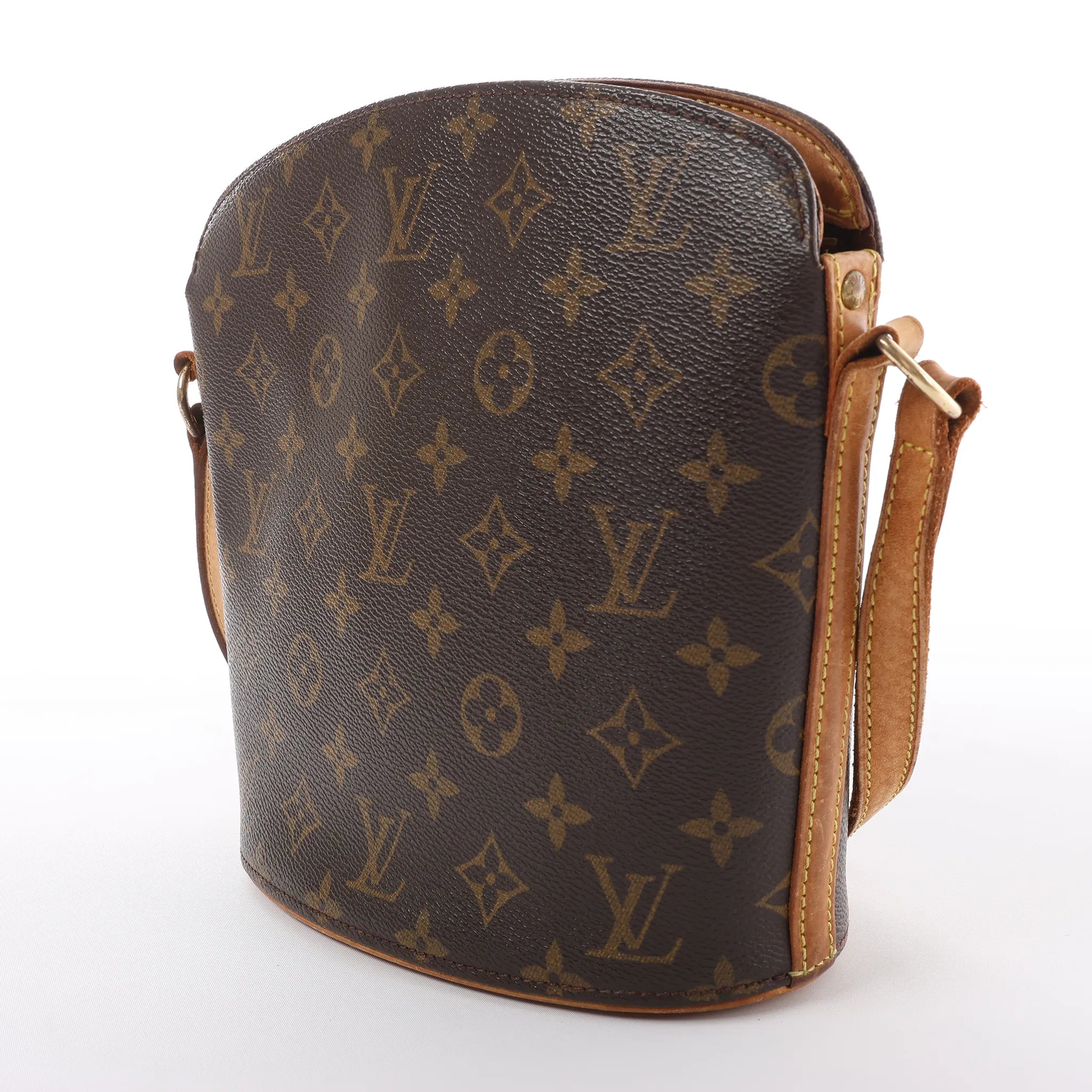 Louis Vuitton Drouot Monogram Canvas Crossbody Bag in Brown M51290