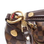 Louis Vuitton Duomo Hobo Damier Ebene Shoulder Bag in Brown