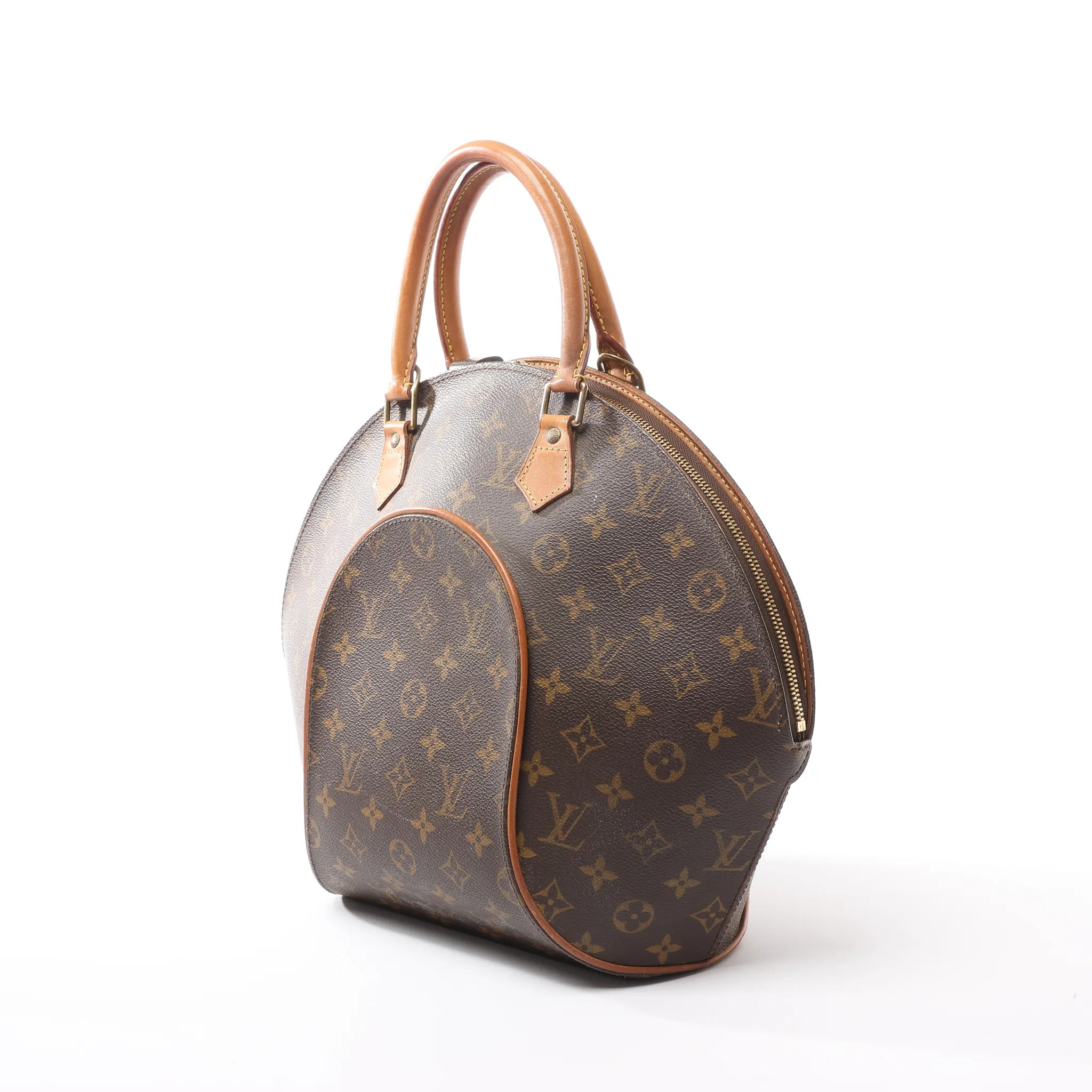 Louis Vuitton Ellipse MM Monogram Canvas Handbag in Brown M51126