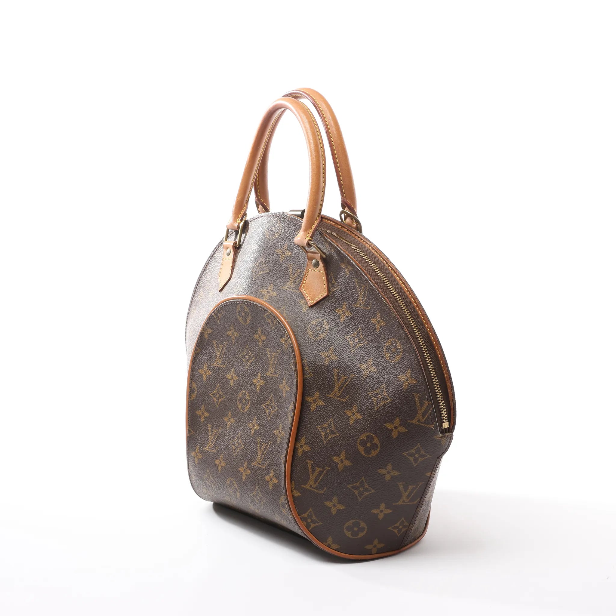 Louis Vuitton Ellipse MM Monogram Canvas Handbag in Brown M51126