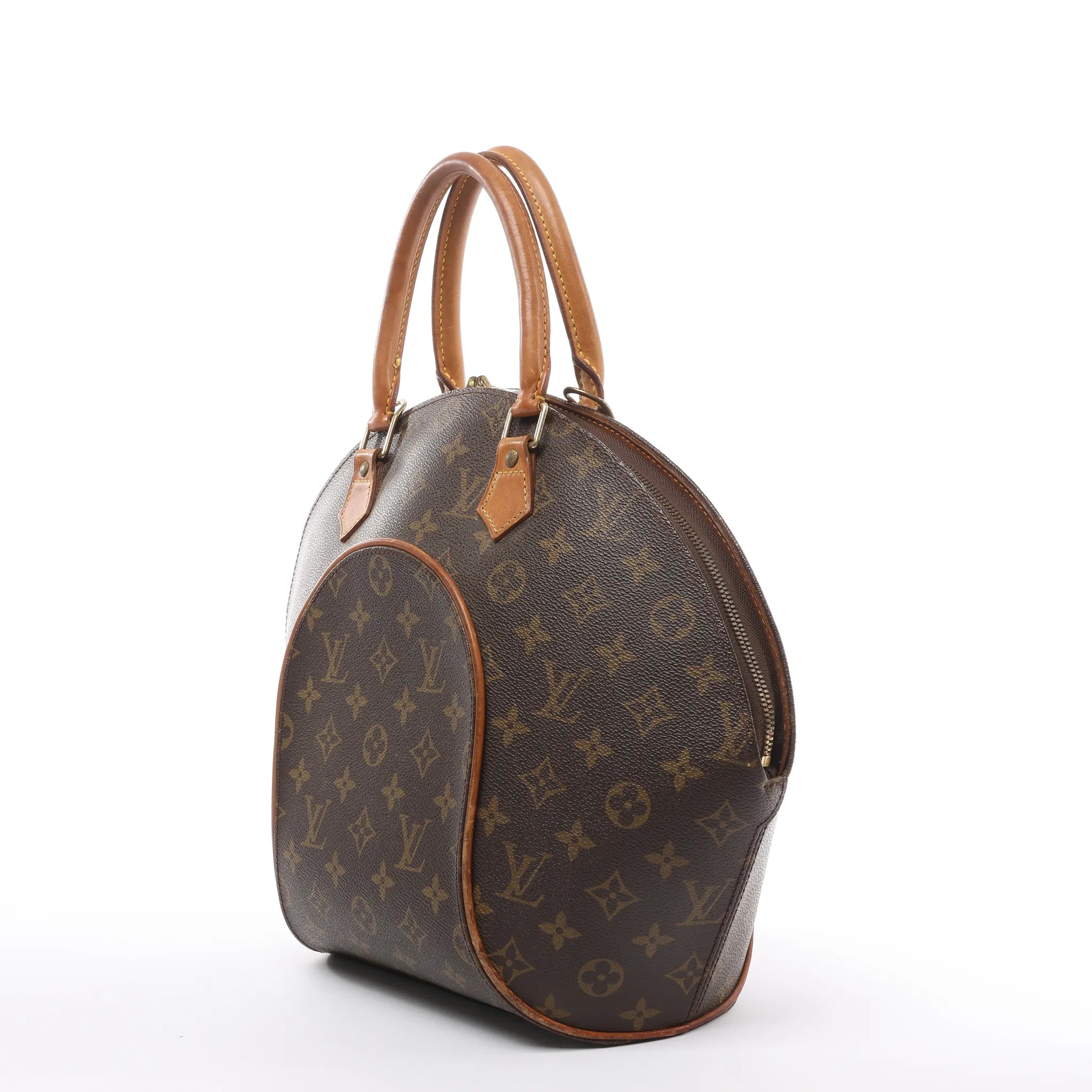 Louis Vuitton Ellipse MM Monogram Canvas Handbag in Brown M51126
