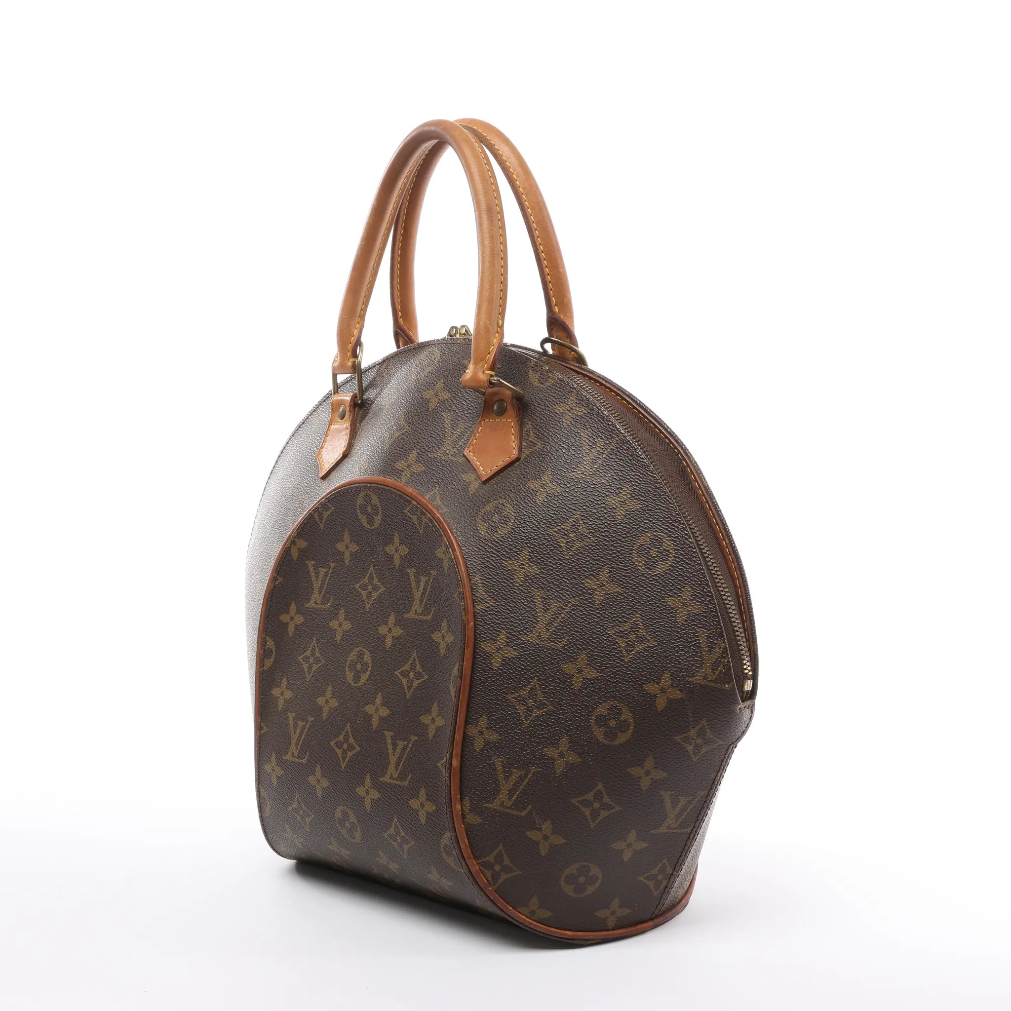 Louis Vuitton Ellipse MM Monogram Canvas Handbag in Brown M51126