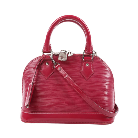 Sac à main Louis Vuitton Alma BB en cuir épi framboise M40851
