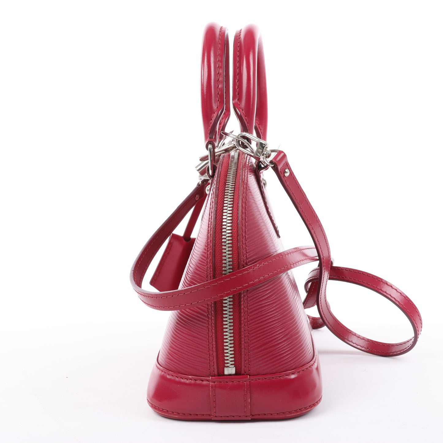 Sac à main Louis Vuitton Alma BB en cuir épi framboise M40851