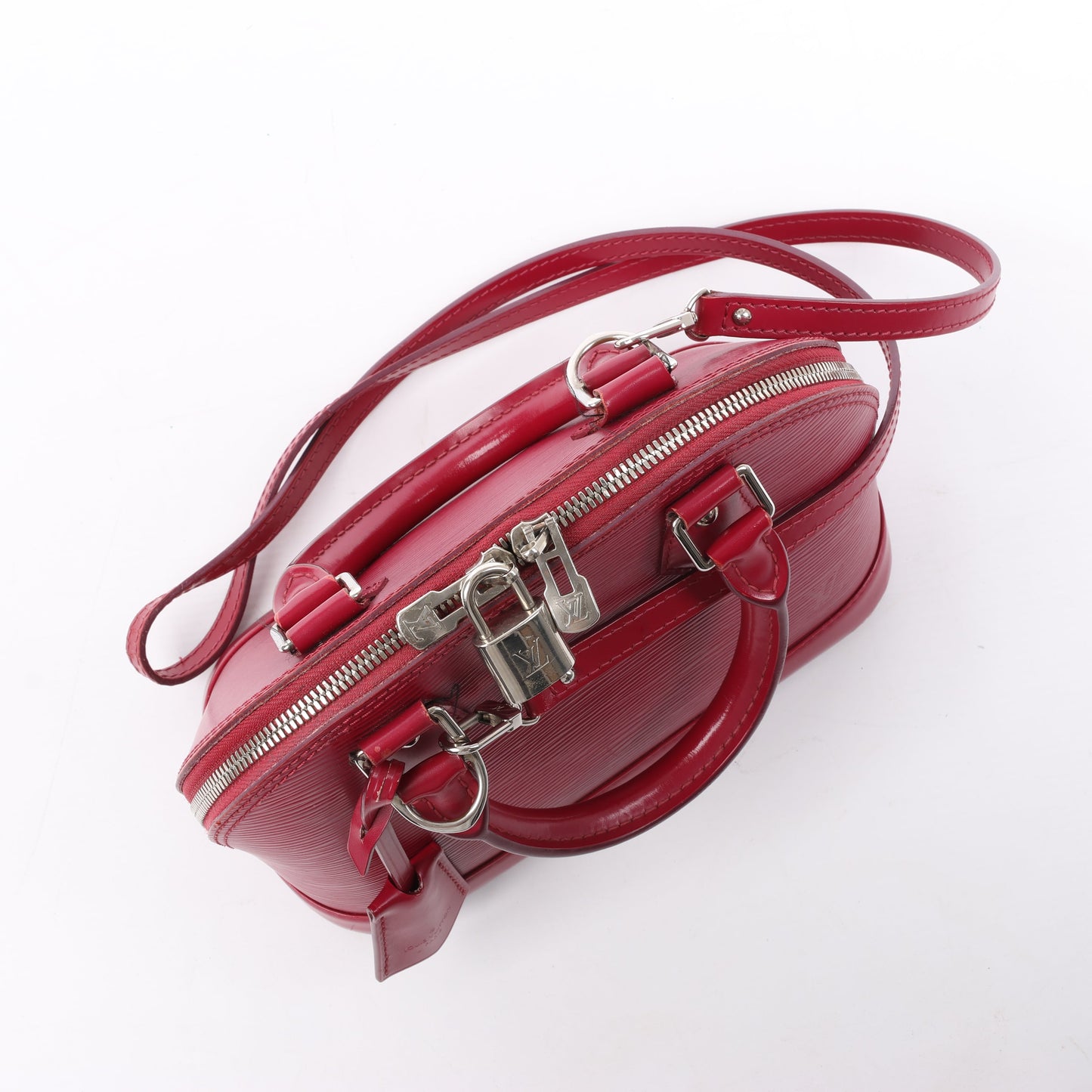 Louis Vuitton Epi Leather Alma BB Handbag in Raspberry M40851