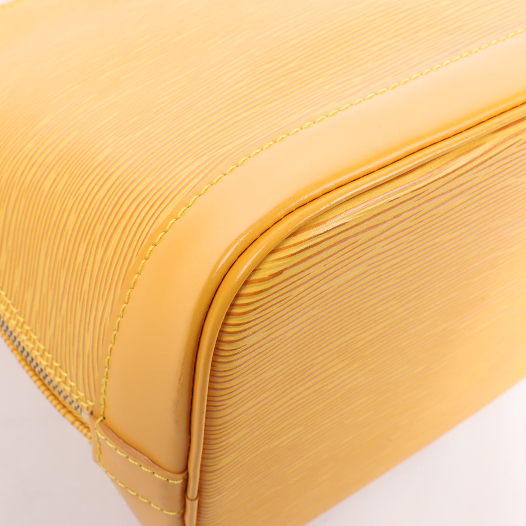 Louis Vuitton Epi Leather Alma PM Handbag in Yellow M52149