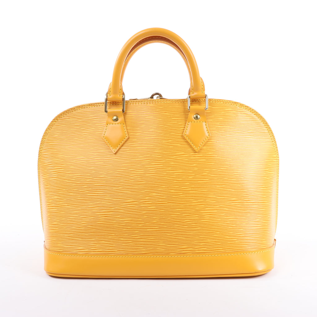 Louis Vuitton Epi Leather Alma PM Handbag in Yellow M52149