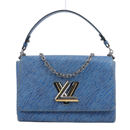 Louis Vuitton Epi Leather Twist Shoulder Bag GM in Denim Blue
