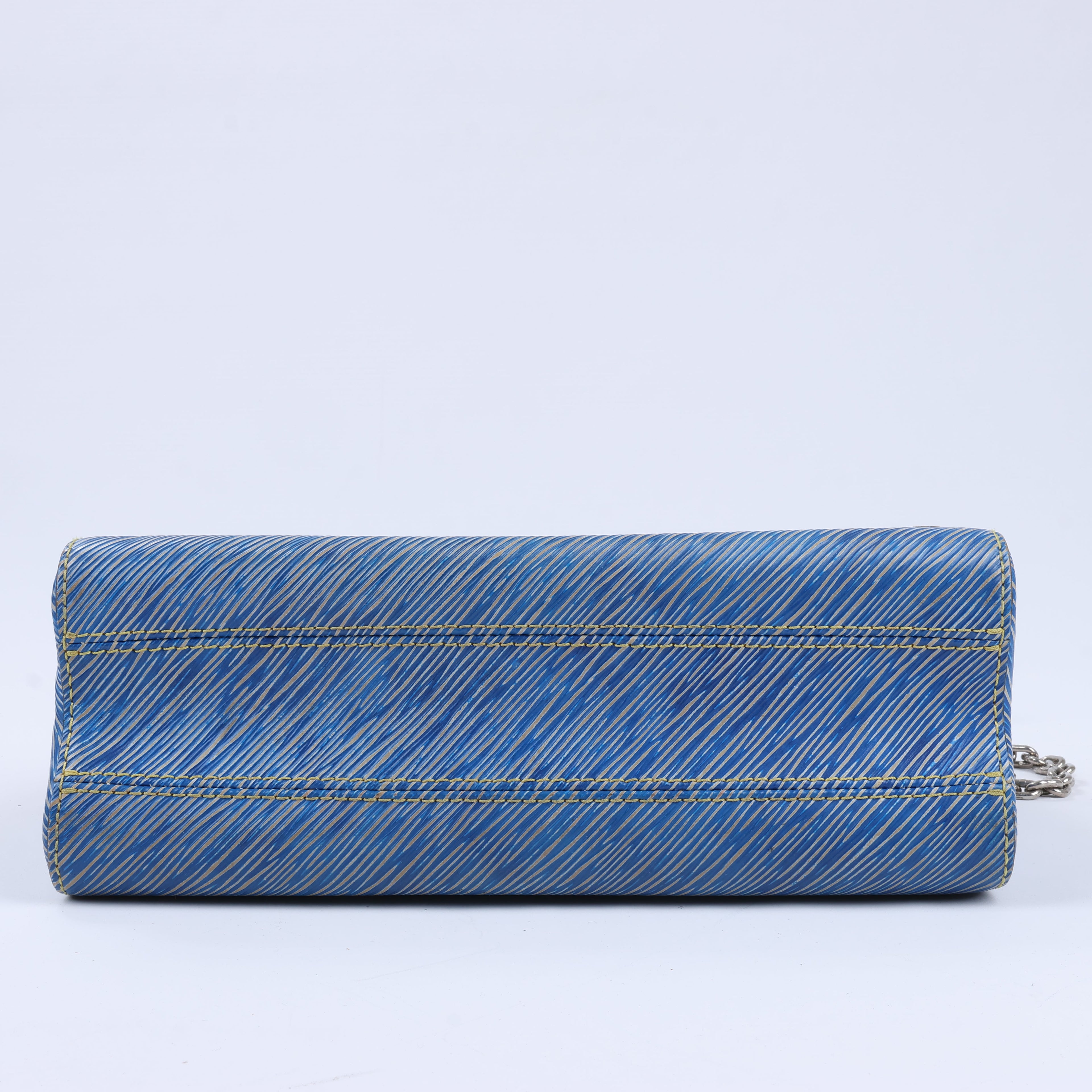 Louis Vuitton Epi Leather Twist Shoulder Bag GM in Denim Blue