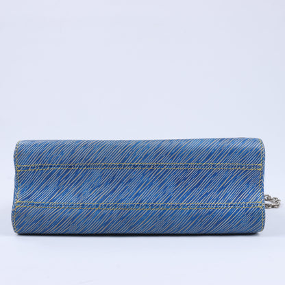 Louis Vuitton Epi Leather Twist Shoulder Bag GM in Denim Blue