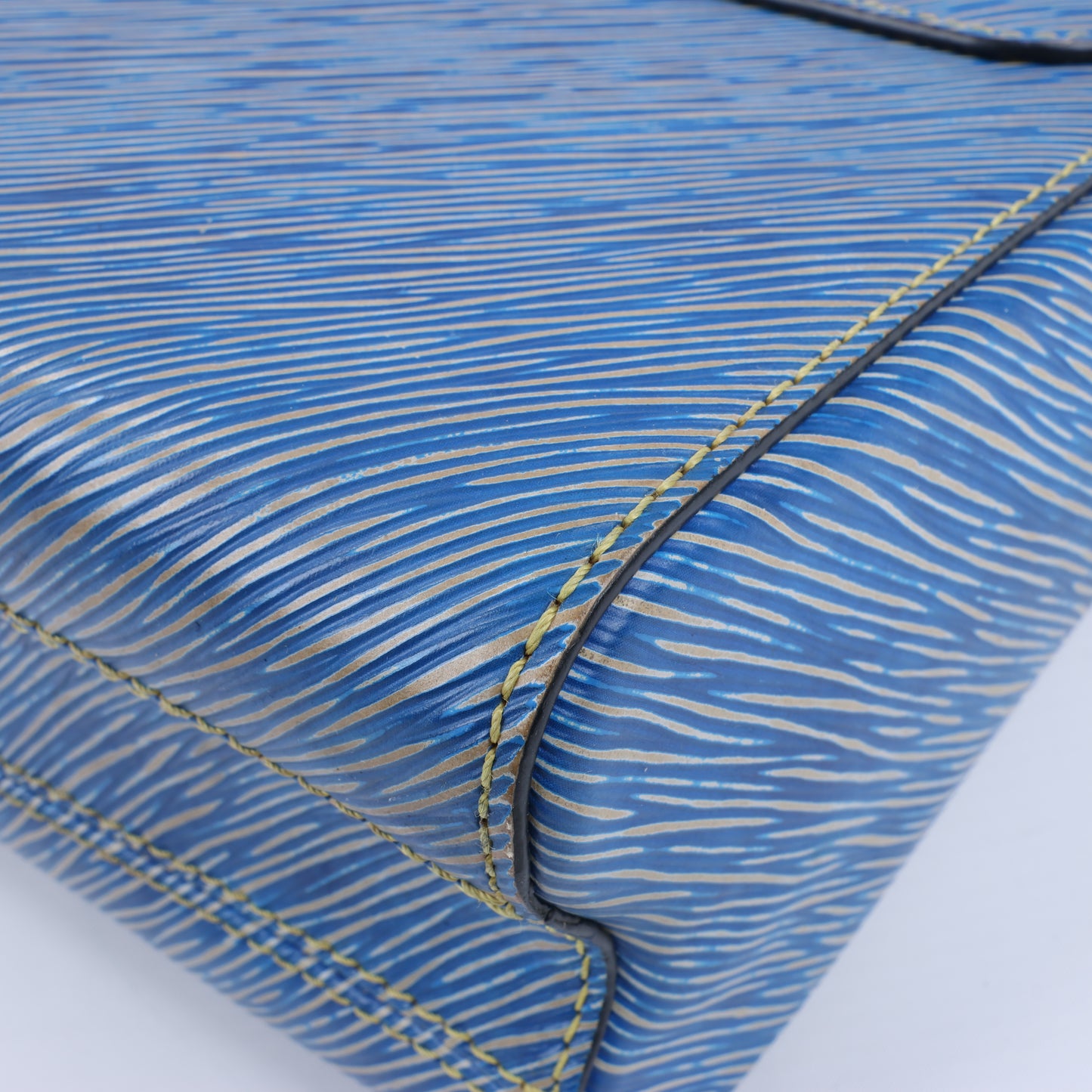 Louis Vuitton Epi Leather Twist Shoulder Bag GM in Denim Blue