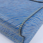 Louis Vuitton Epi Leather Twist Shoulder Bag GM in Denim Blue