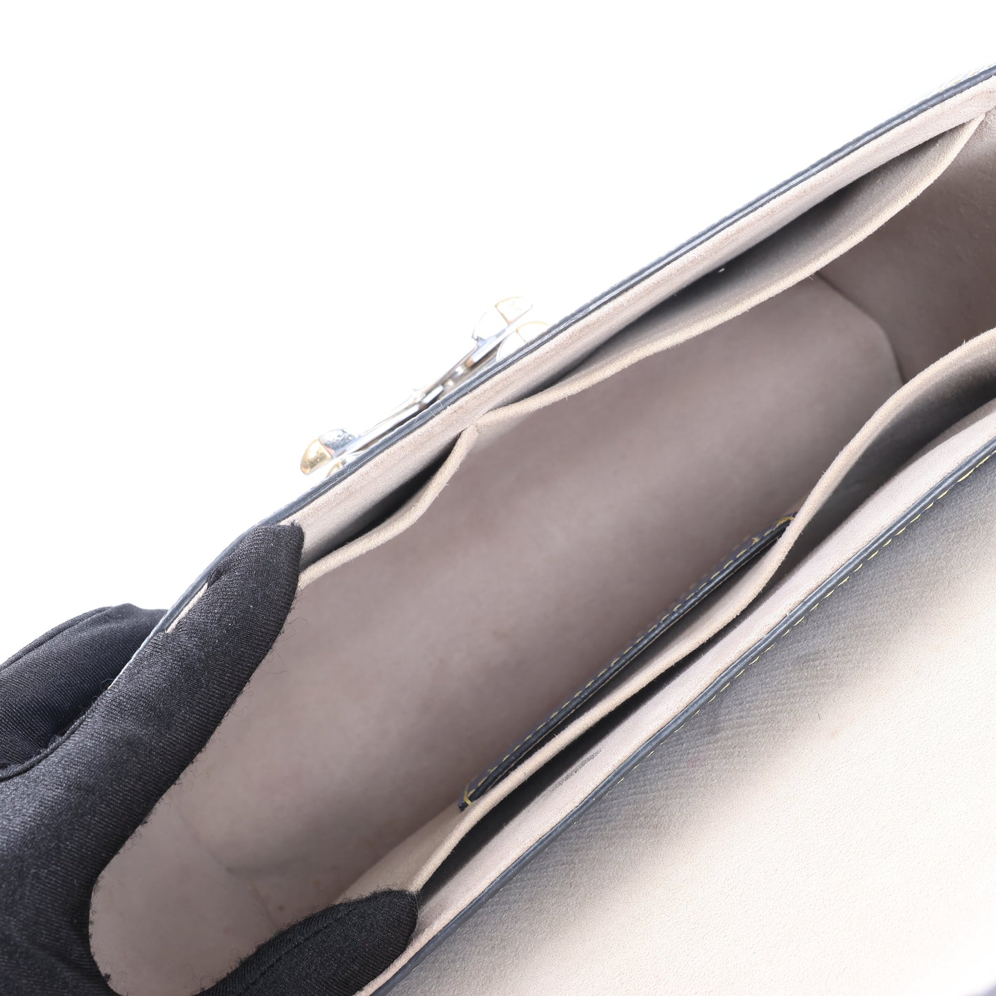 Louis Vuitton Epi Leather Twist Shoulder Bag GM in Denim Blue