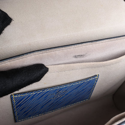 Louis Vuitton Epi Leather Twist Shoulder Bag GM in Denim Blue