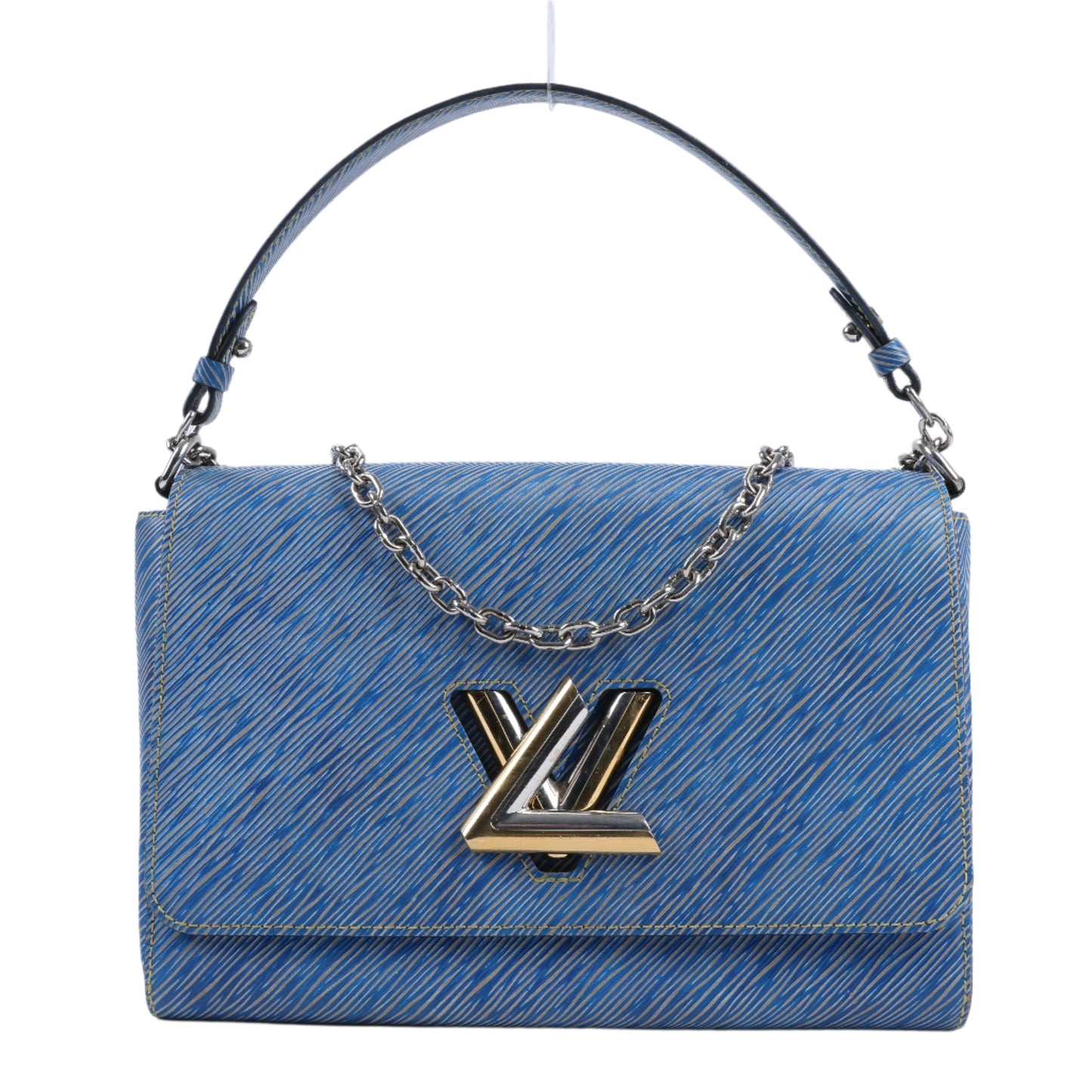 Louis Vuitton Epi Leather Twist Shoulder Bag GM in Denim Blue