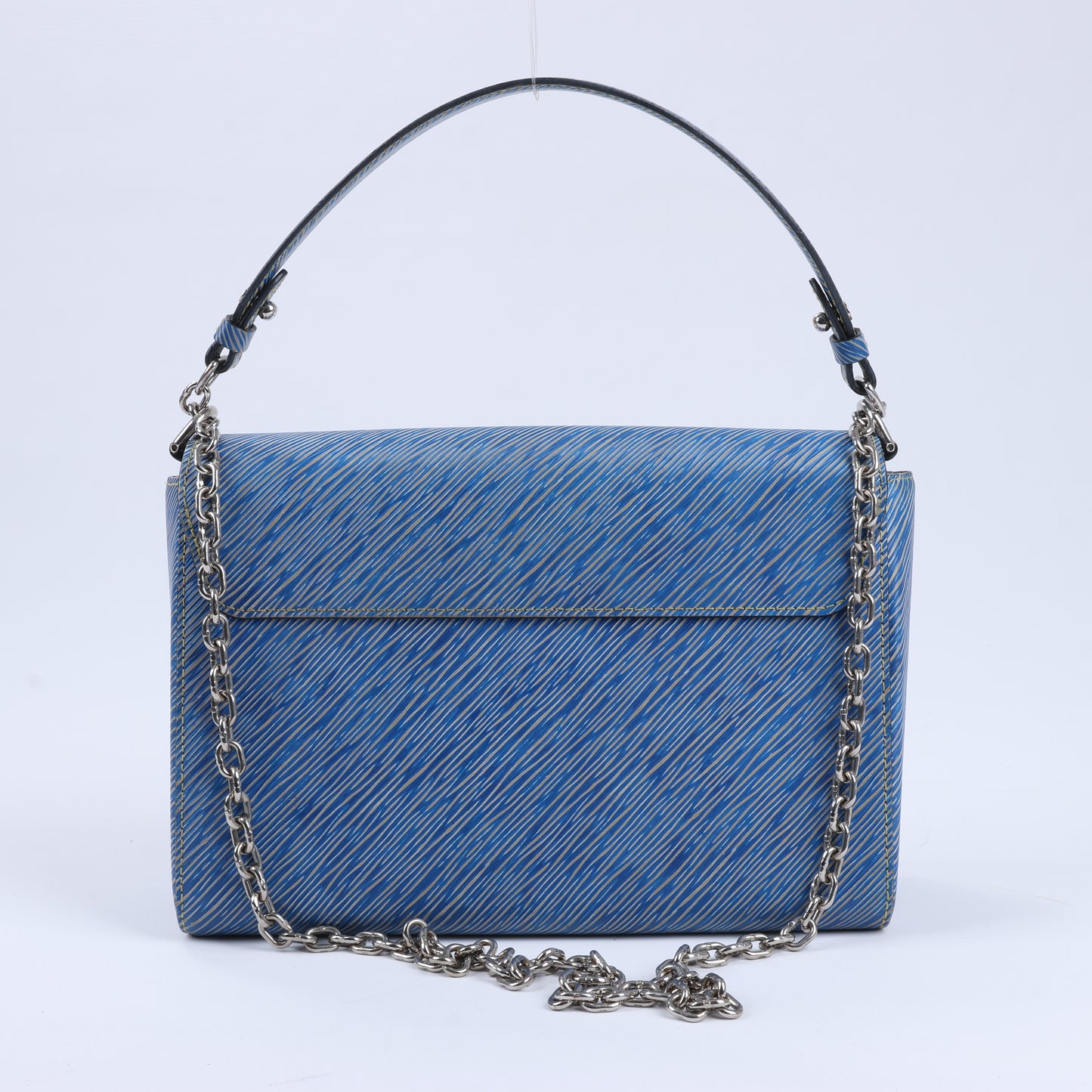 Louis Vuitton Epi Leather Twist Shoulder Bag GM in Denim Blue