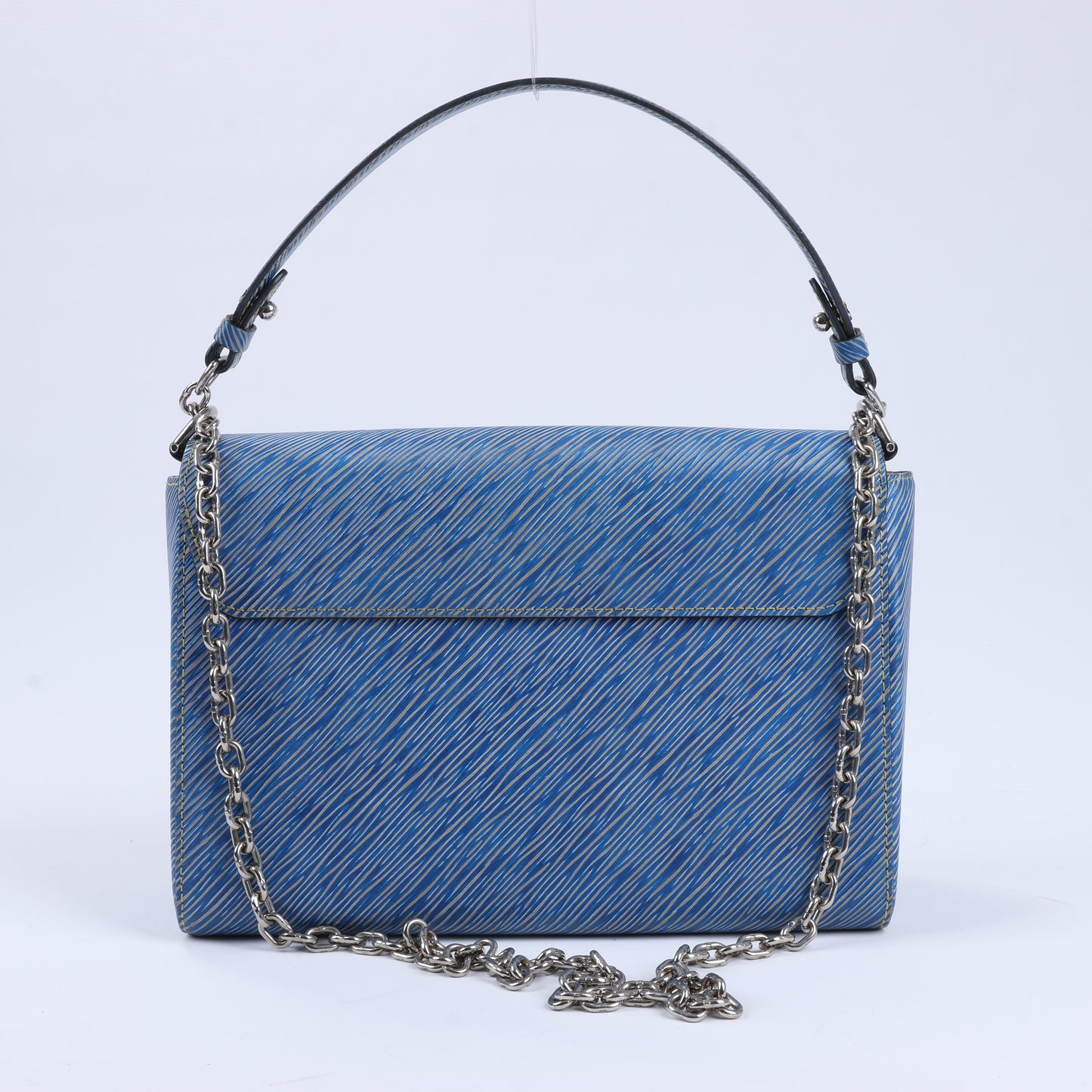Louis Vuitton Epi Leather Twist Shoulder Bag GM in Denim Blue