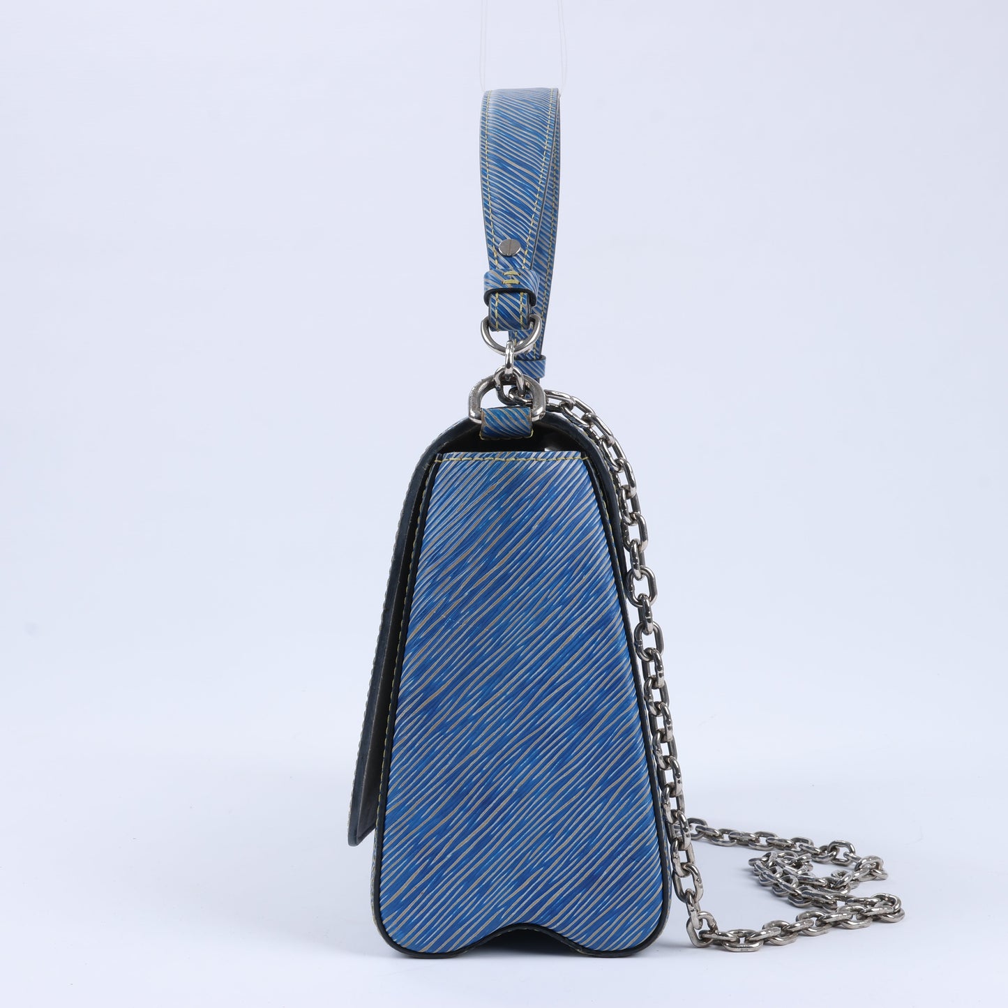 Louis Vuitton Epi Leather Twist Shoulder Bag GM in Denim Blue